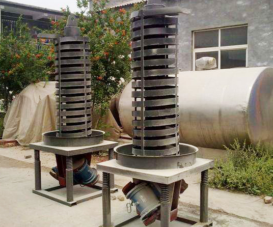 垂直提升機驅(qū)動振動電機安裝在輸送機的下部